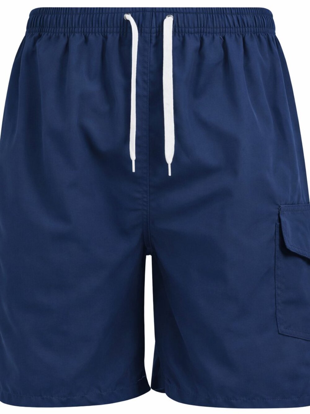 Men Swim Shorts, Swimming Trunks, 3 Pocket Cargo Swimwear, Navy - Picture 2 of 5